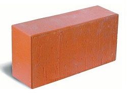 Кирпич керамический полнотелый рядовой одинарный М-125 (от машины)