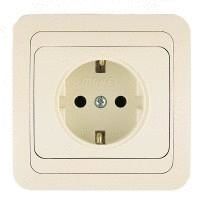 Mimoza Розетка с заземлением белая/белая (12028) Mimoza Розетка с заземлением белая/белая (12028)