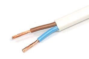 Провод силовой ШВВП 2х0,5 белый