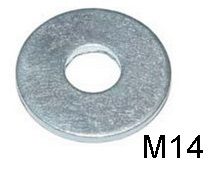 СВФС Шайба плоская увеличенная DIN 9021 М14 (1кг)