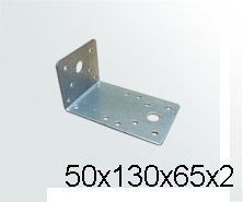Уголок крепежный 50х130х65х2мм, оцинк. Уголок крепежный 50х130х65х2мм, оцинк.
