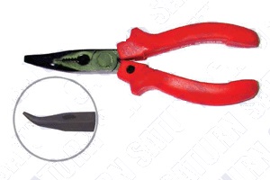 БИБЕР 85454 Тонкогубцы Диэлектрик 160мм изогнутые (6/120)