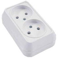 МАКЕЛ  Розетка о/у, 2 гнезда, б/з, 16А, 230В, IP20, белая  (45117) МАКЕЛ  Розетка о/у, 2 гнезда, б/з, 16А, 230В, IP20, белая  (45117)