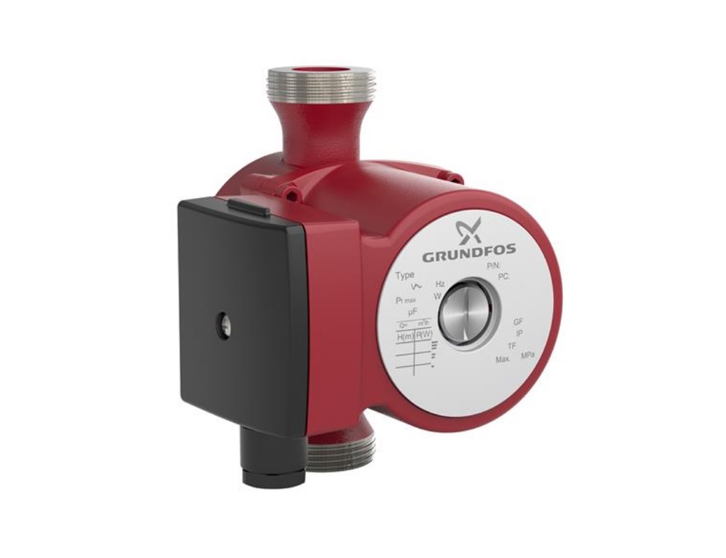 Grundfos Циркуляцион. насос UP20-15 N 150, 1x230 В, 50 Гц, 65 Вт, вход/выход G 1 1/4 PN10 59641500B
