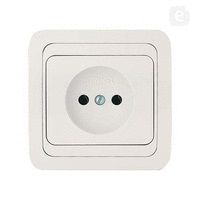 Mimoza Розетка без заземления белая (12022)